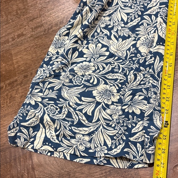 Patrons of peace teal floral strapless romper jumpsuit. Large NWT - Picture 9 of 10